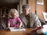 Bestemor Helping With Puzzle...